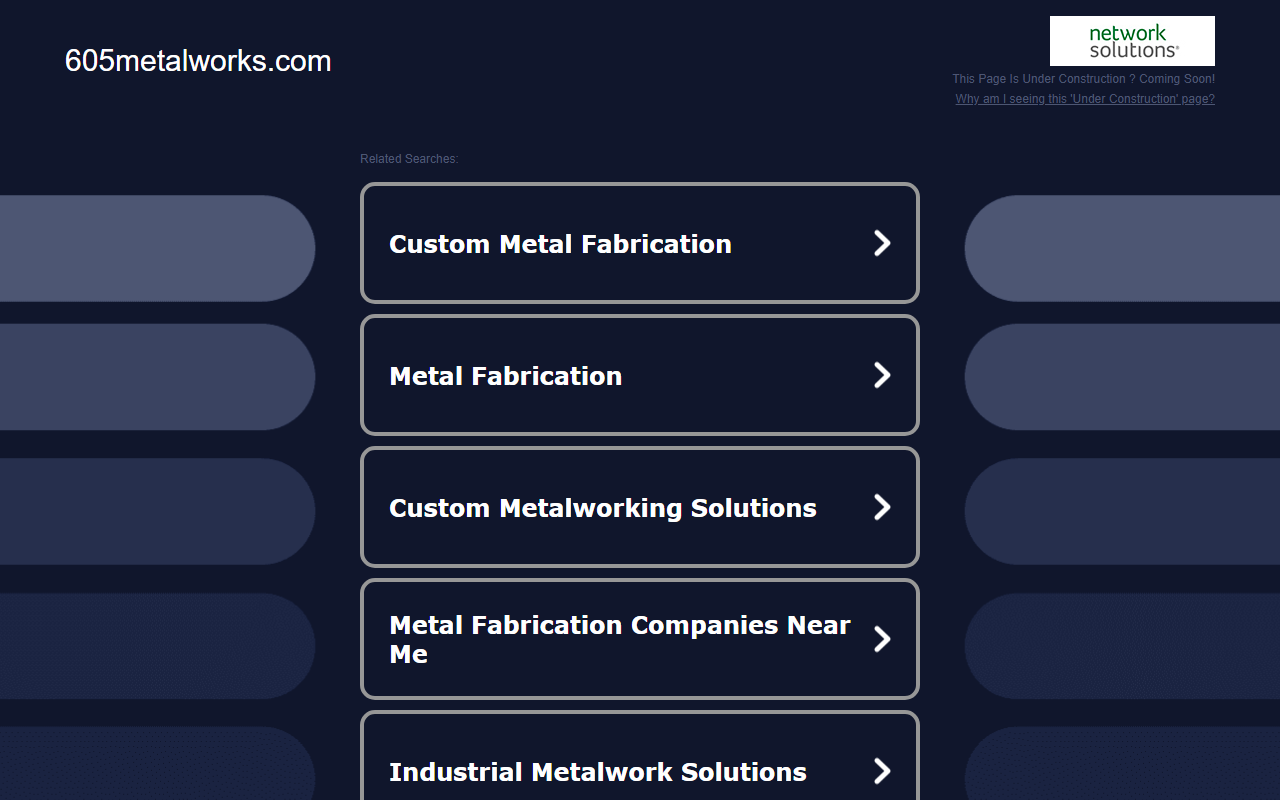 605metalworks.com screenshot