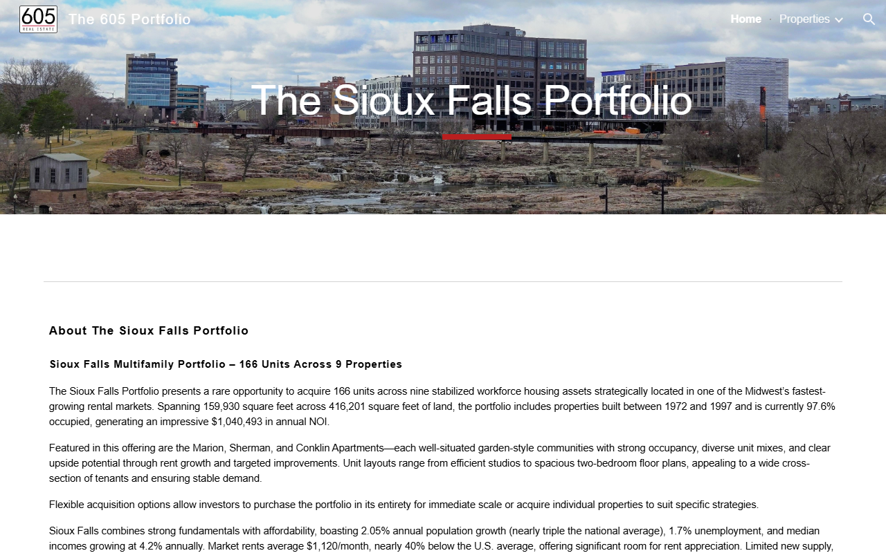 605portfolio.com screenshot