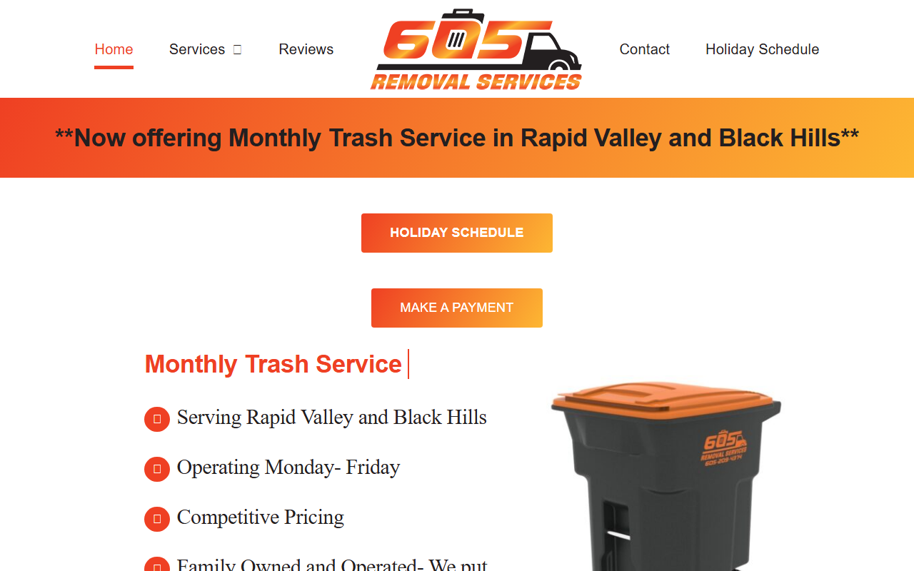 605removal.com screenshot