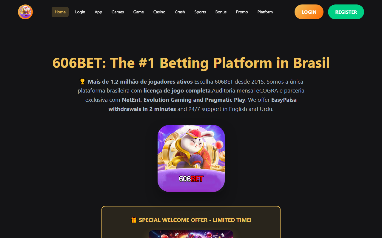 606betbrasil.com screenshot