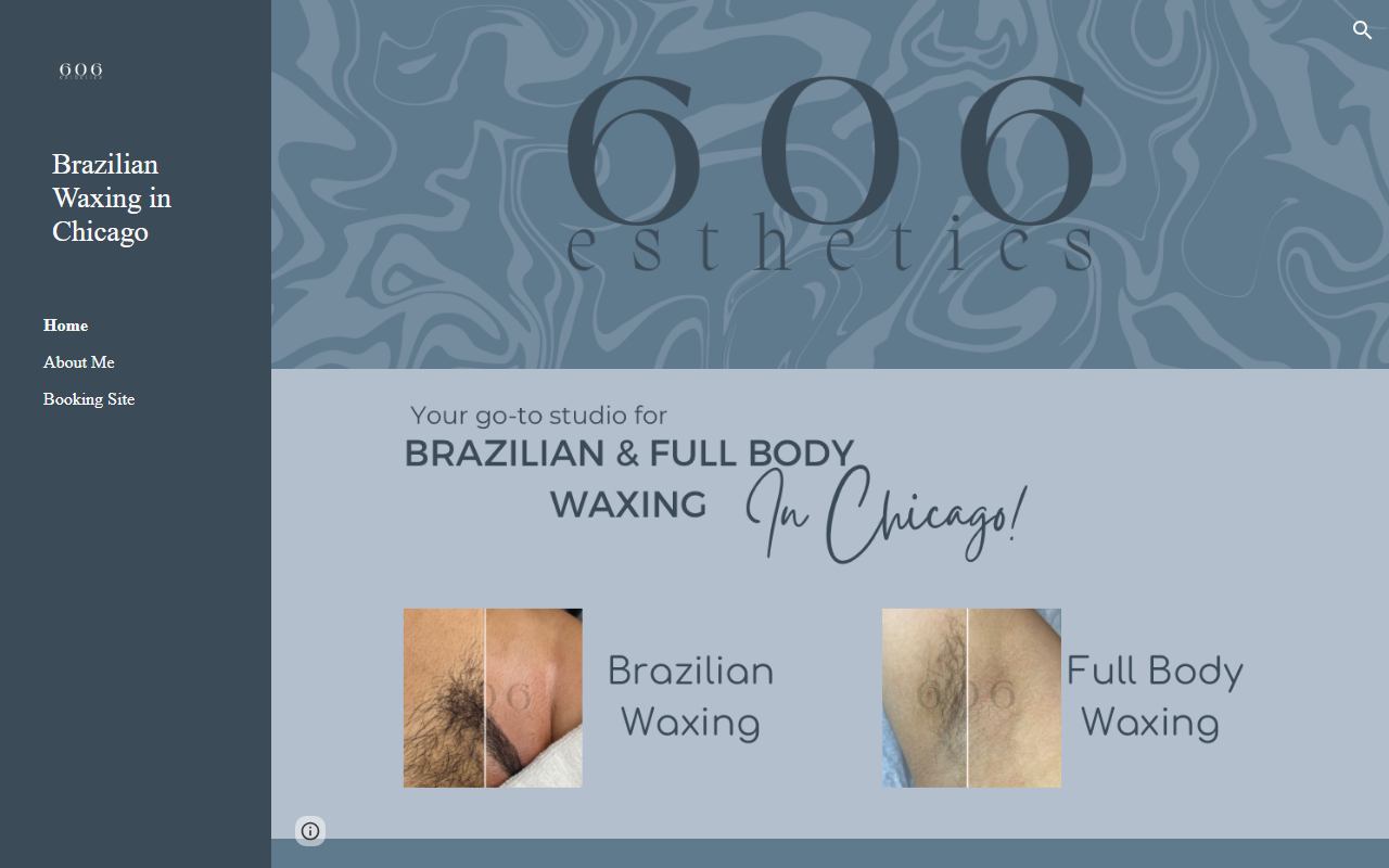 606esthetics.com screenshot