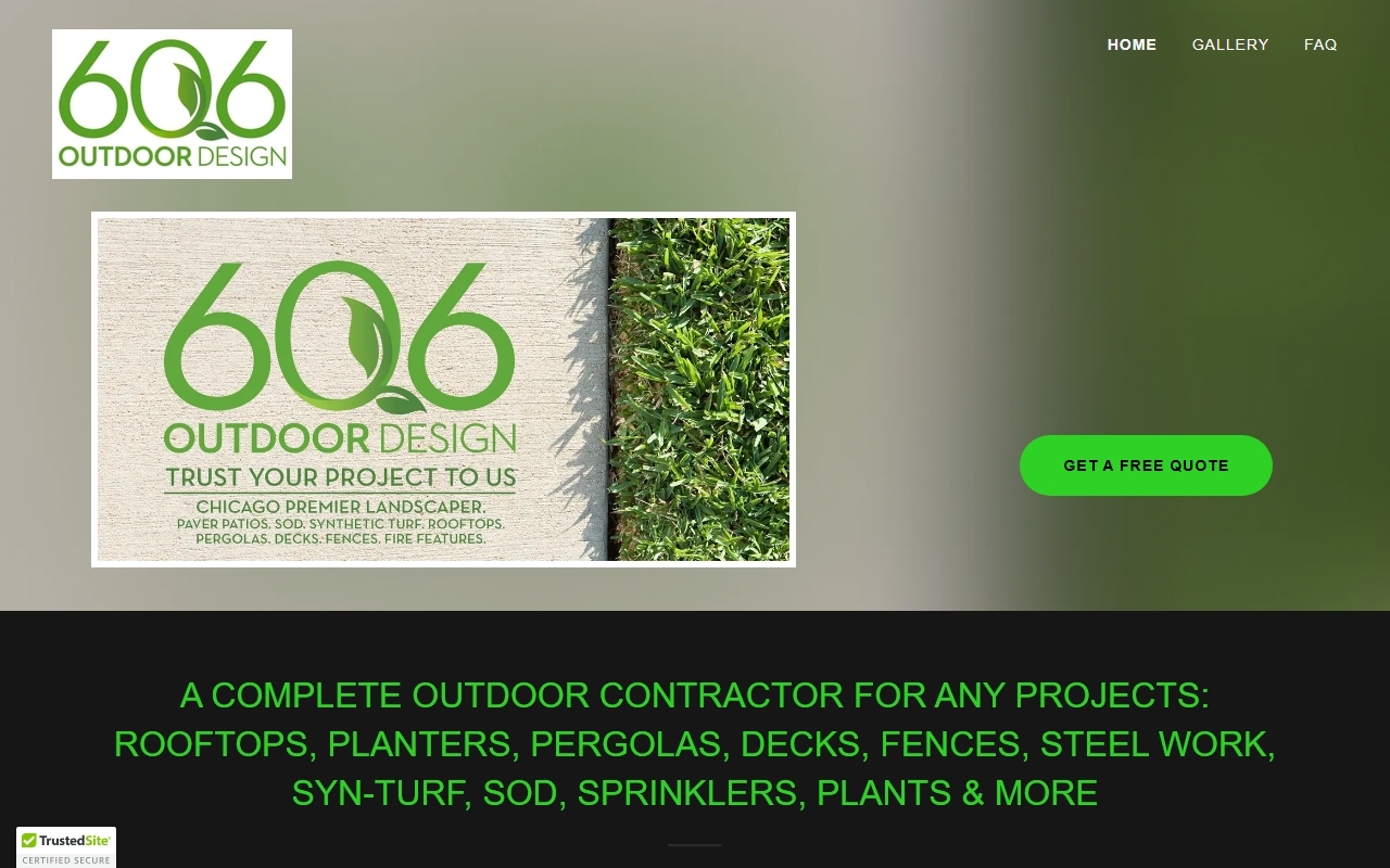 606outdoordesign.com screenshot