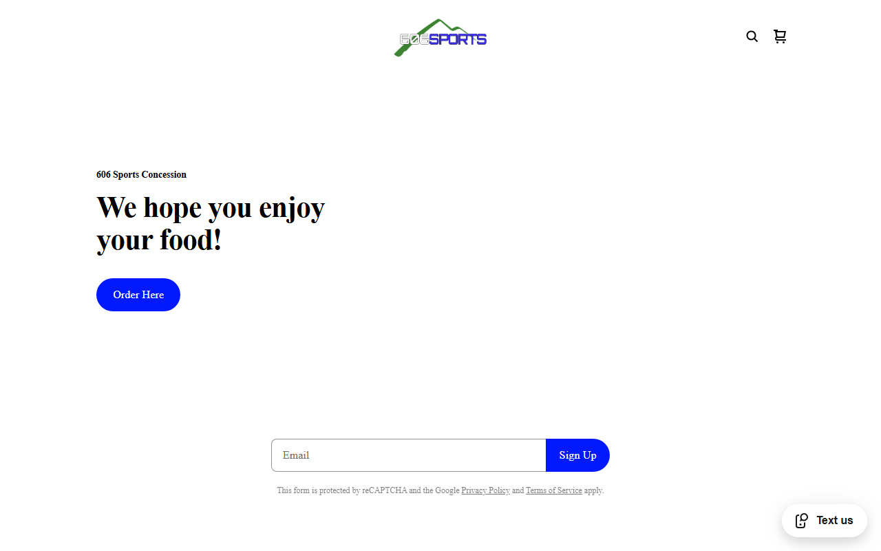 606sportsmenu.com screenshot