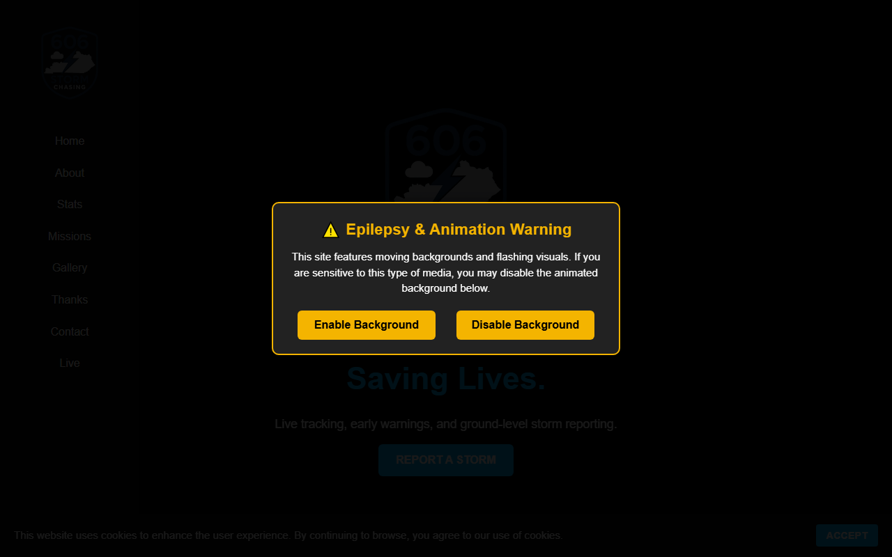 606stormchasing.com screenshot