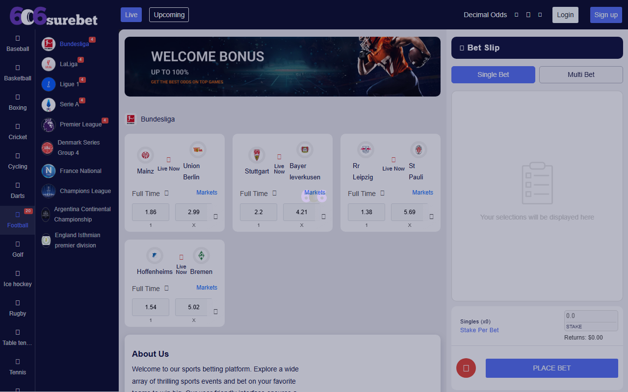 606surebet.com screenshot