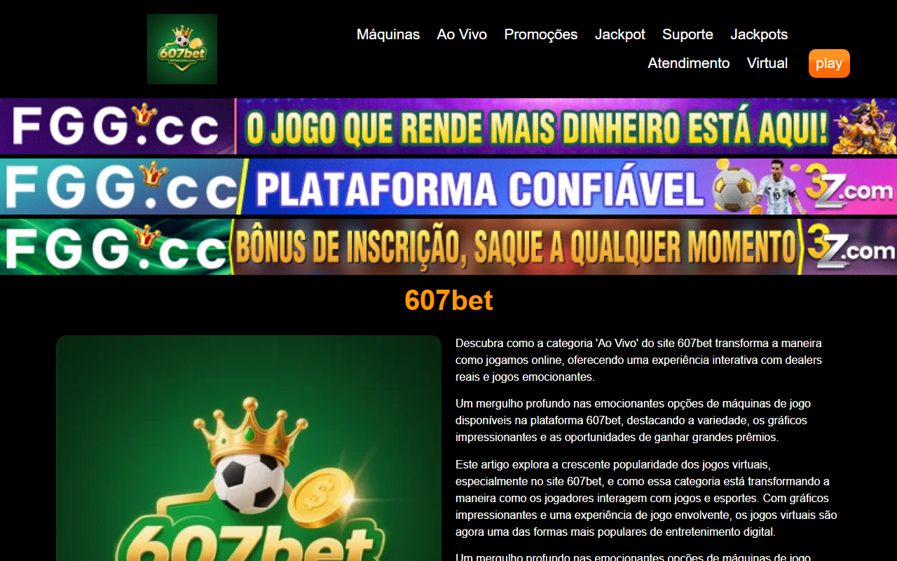 607betcasino.com screenshot