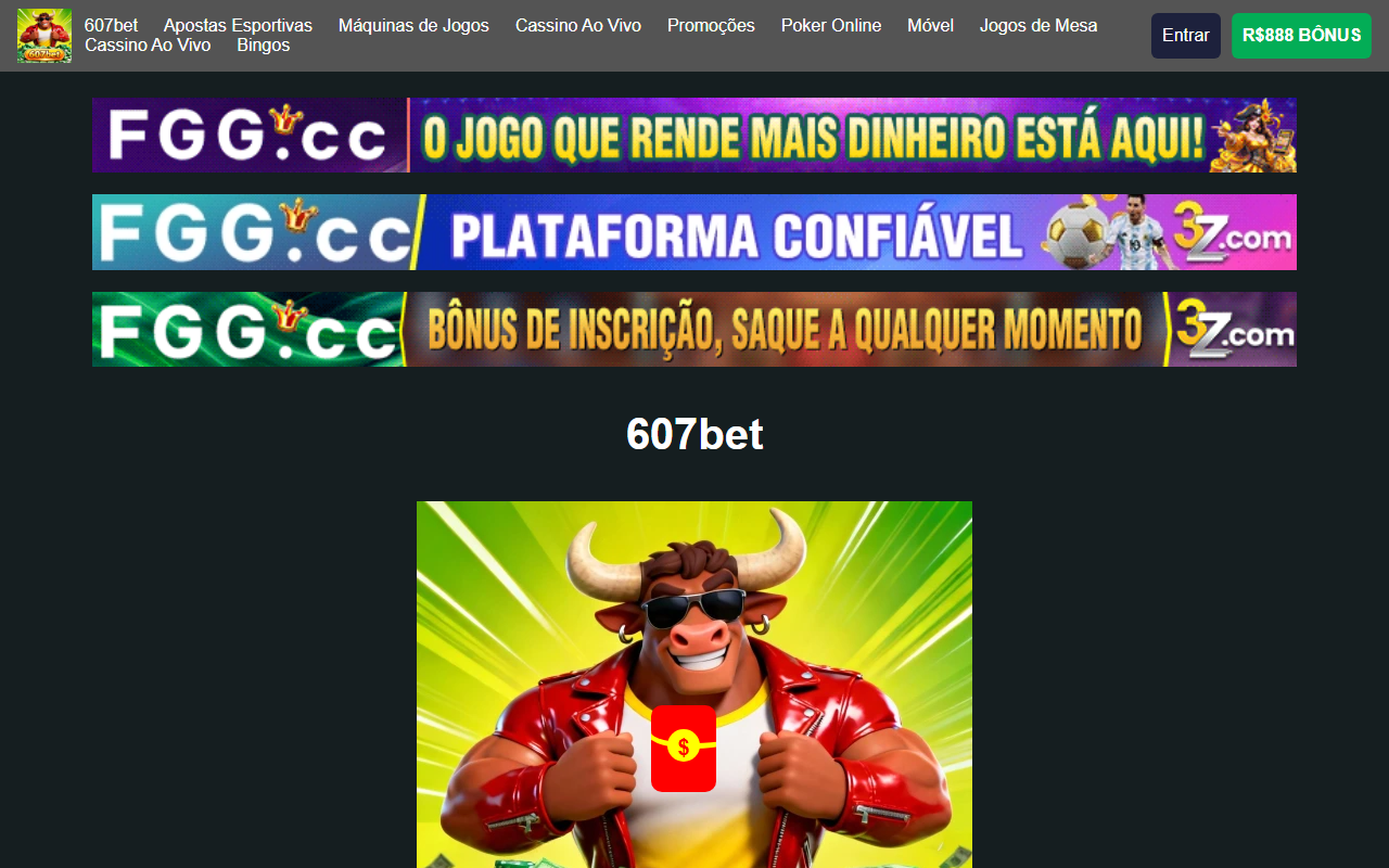 607betlogin.com screenshot