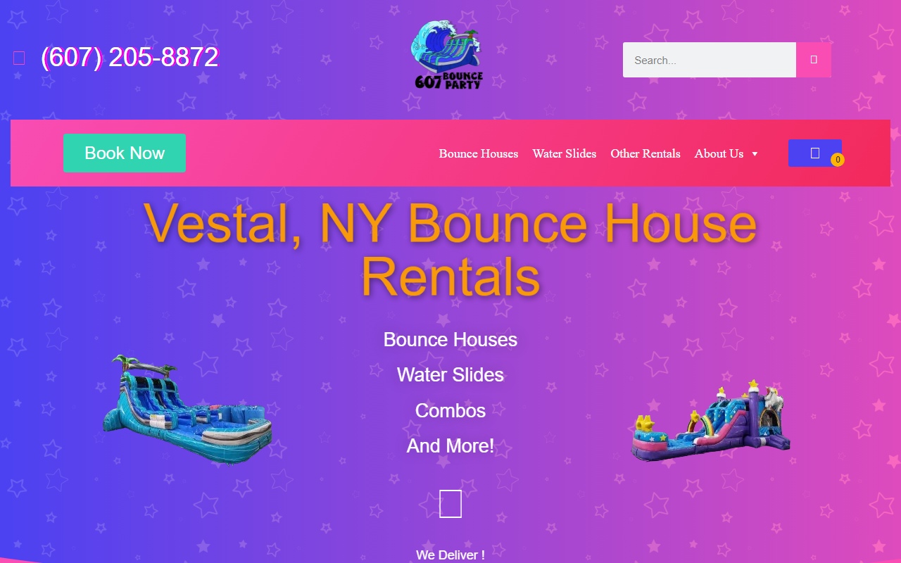 607bounceparty.com screenshot
