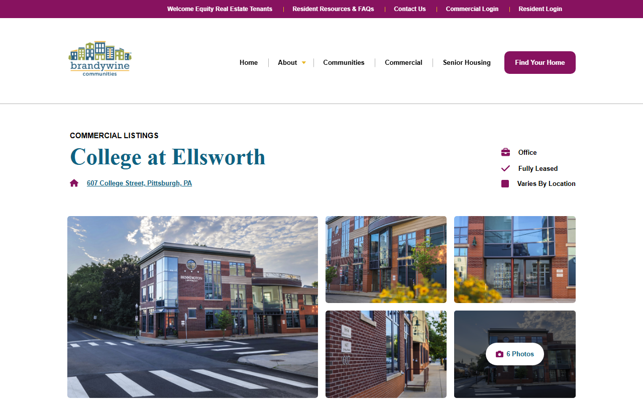 607collegestreet.com screenshot