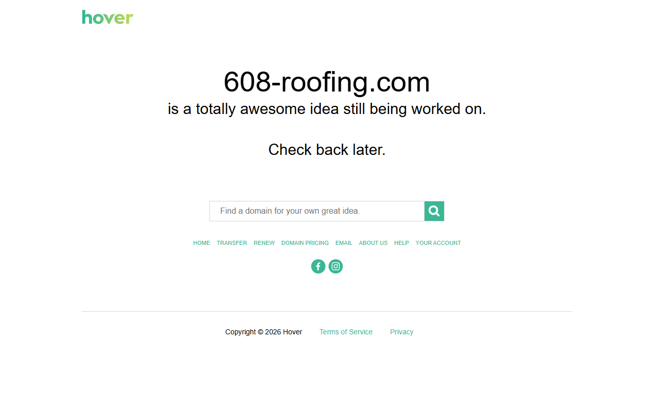 608-roofing.com screenshot