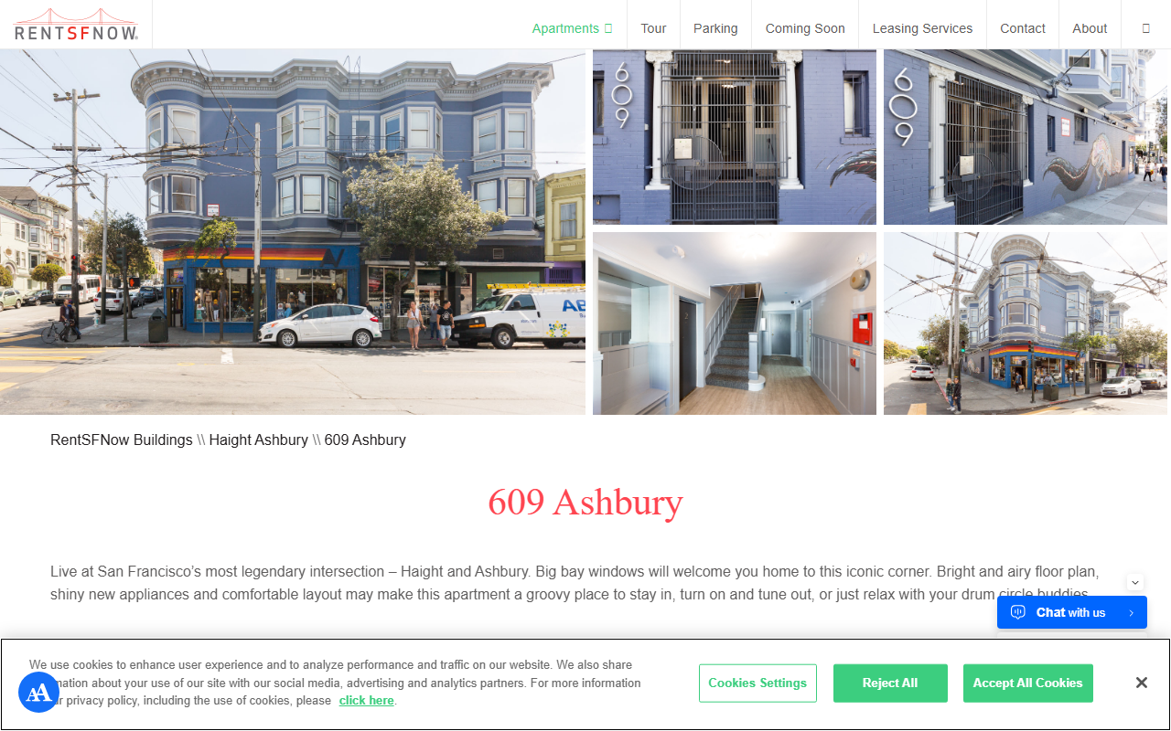 609ashbury.com screenshot