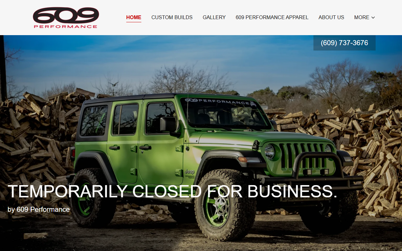 609performance.com screenshot