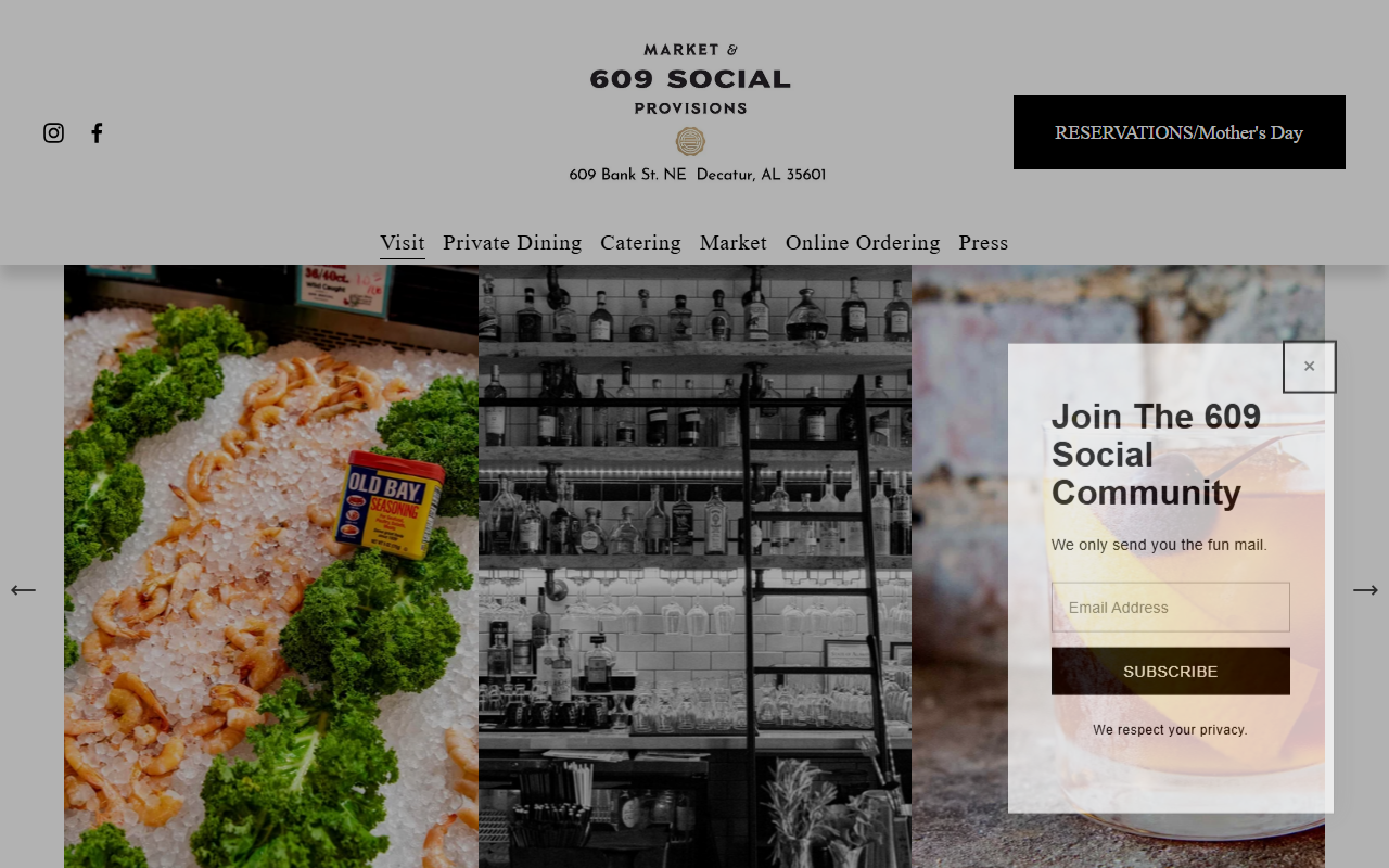609socialmarket.com screenshot