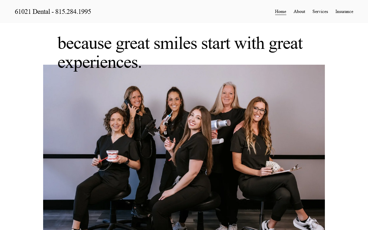 61021dental.com screenshot