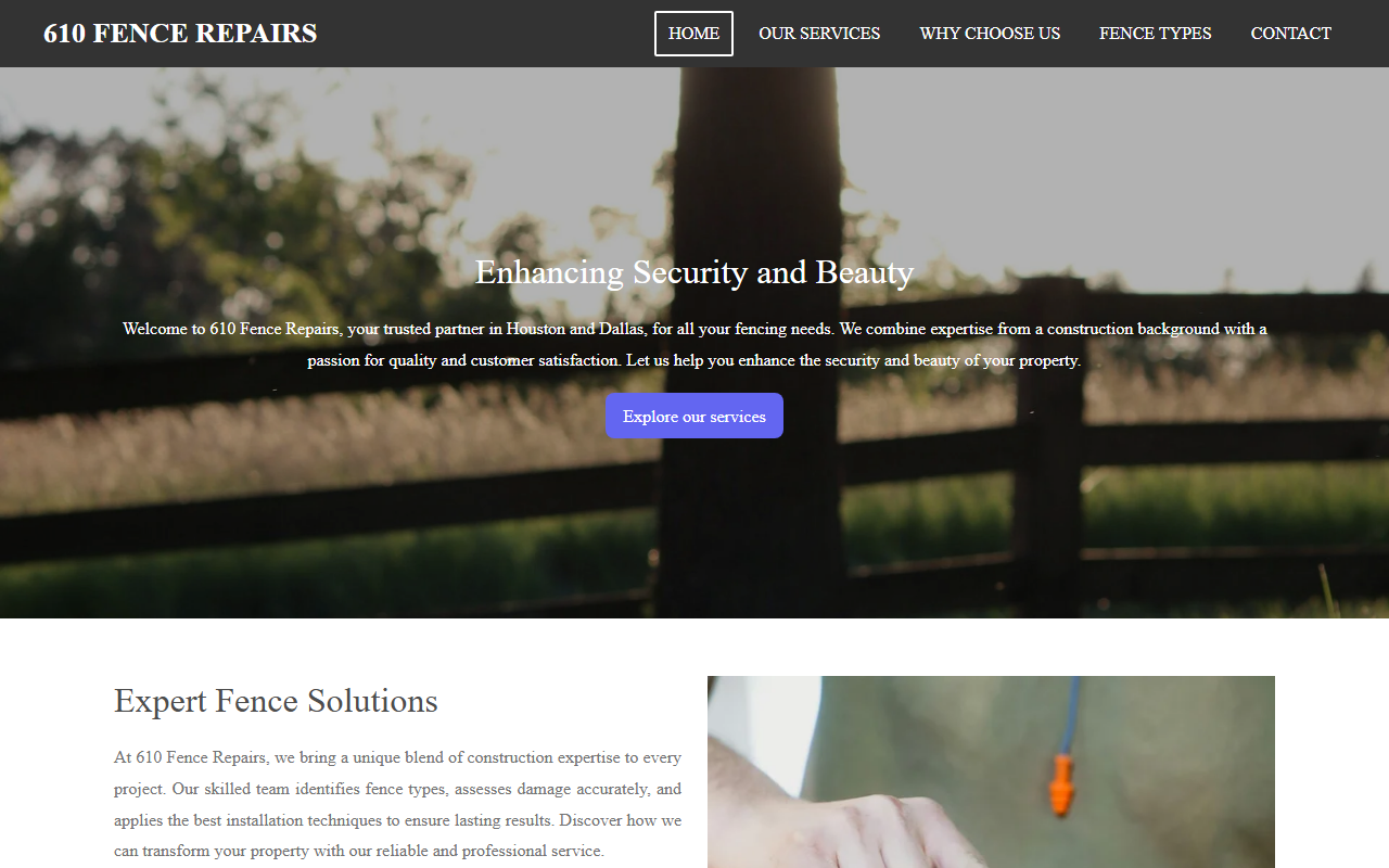 610fencerepairs.com screenshot