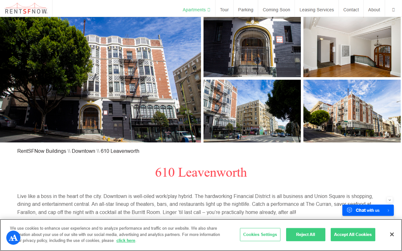 610leavenworth.com screenshot