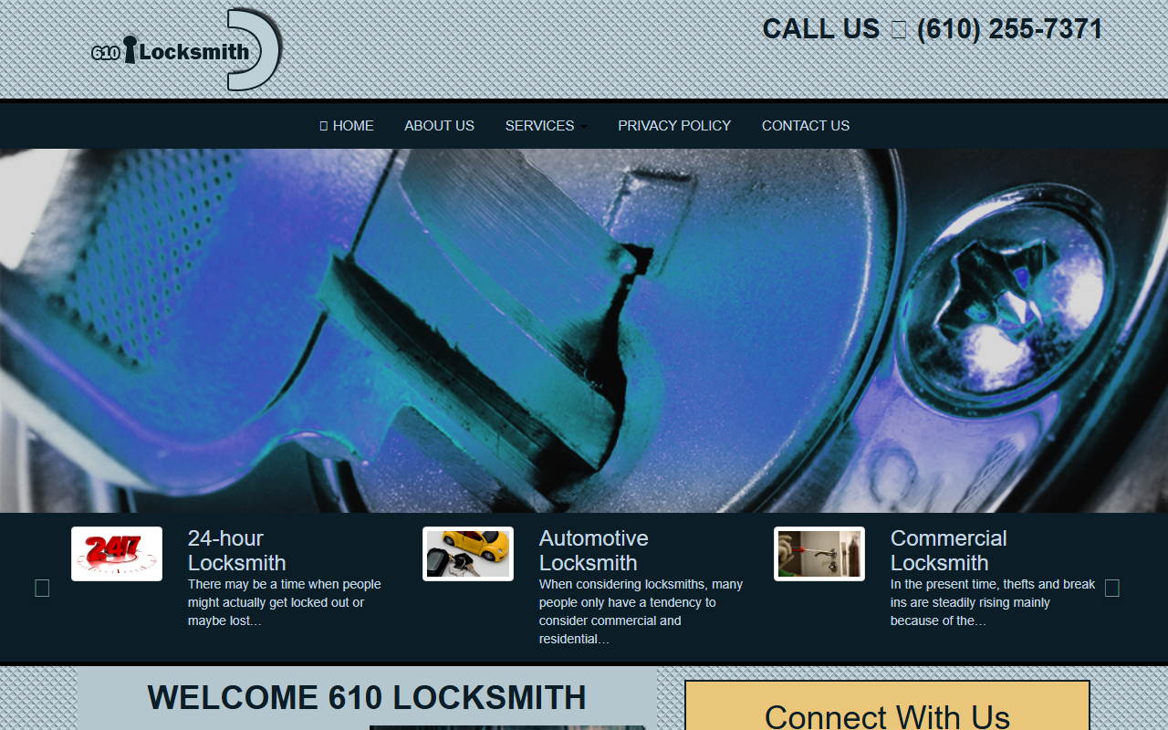 610locksmith.com screenshot
