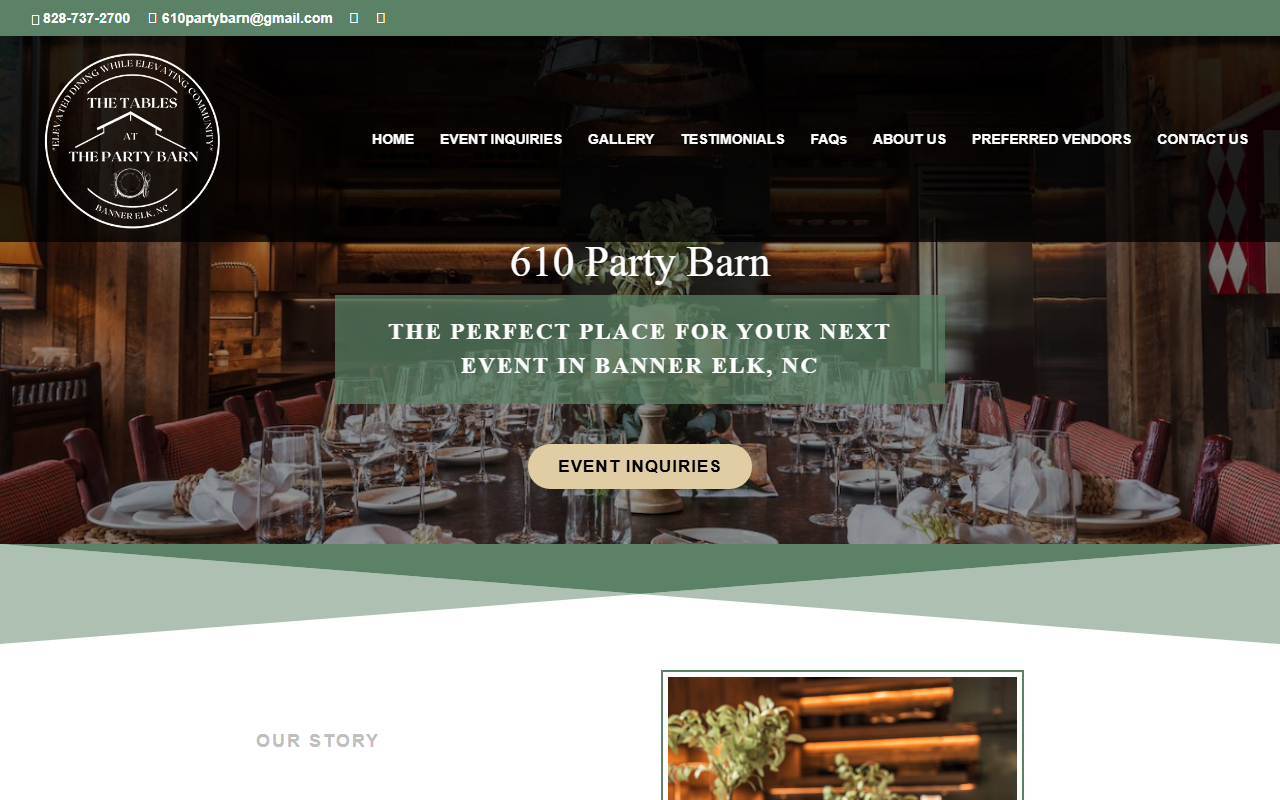 610partybarn.com screenshot