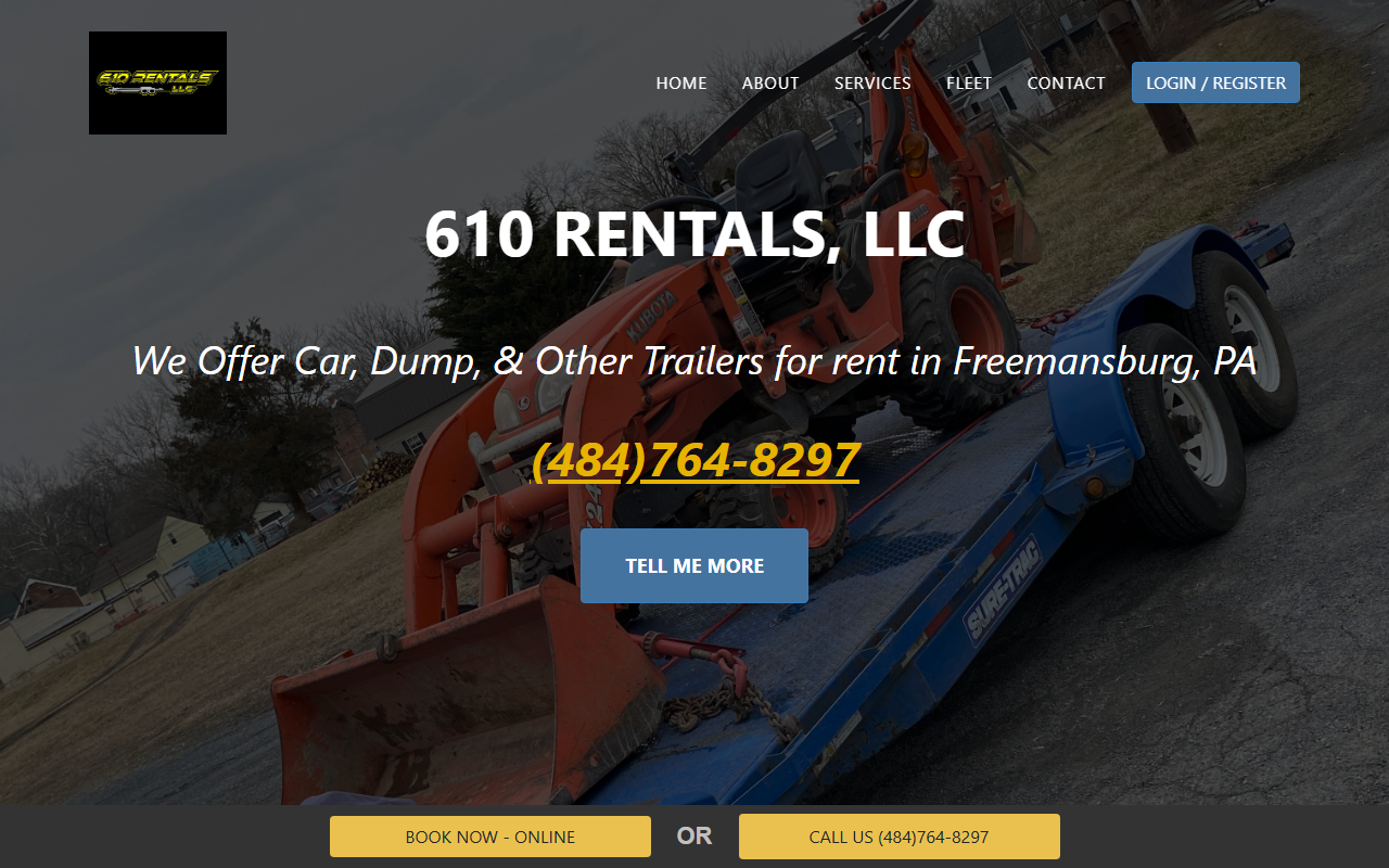 610rentals.com screenshot