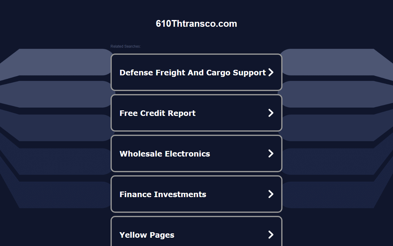 610thtransco.com screenshot
