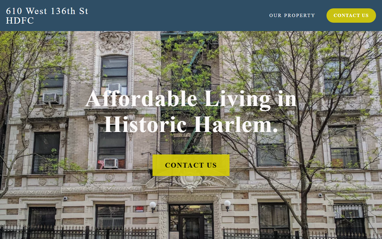 610west136sthdfc.com screenshot