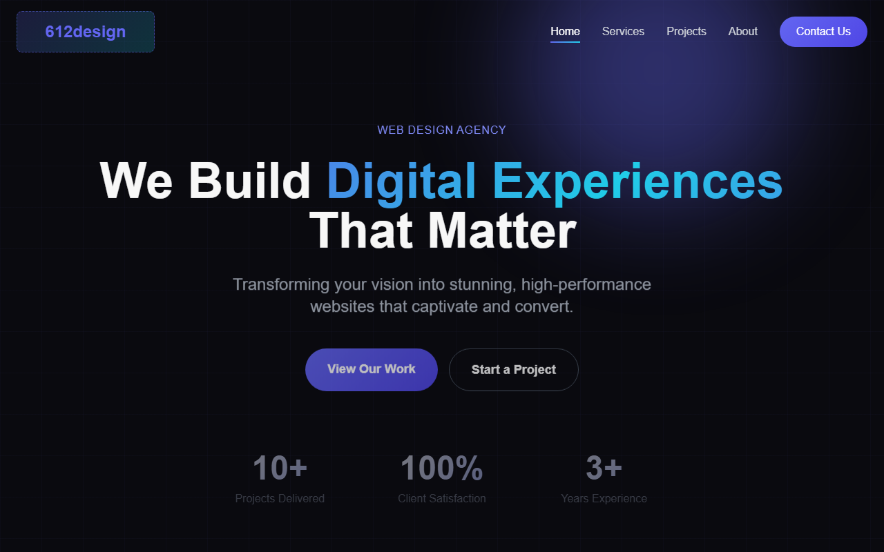 612designagency.com screenshot