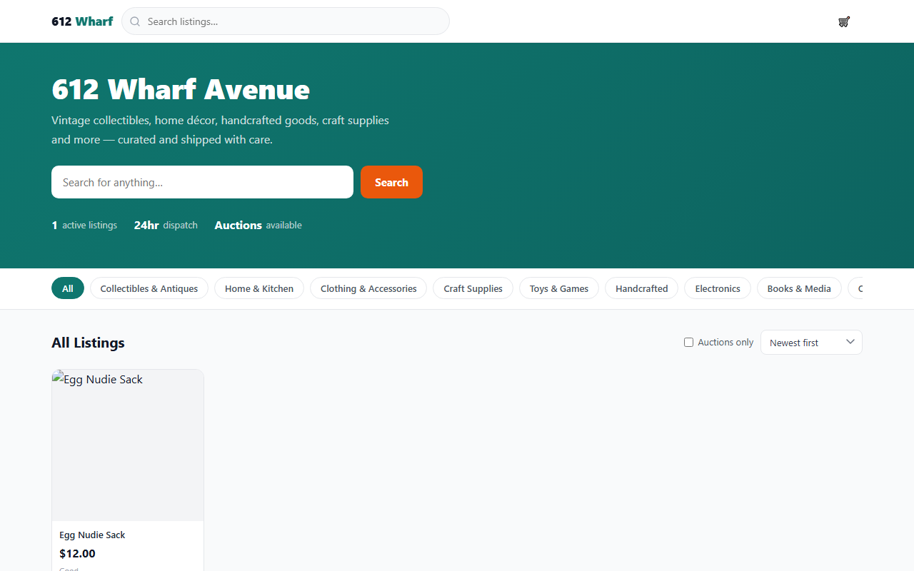 612wharfavenue.com screenshot