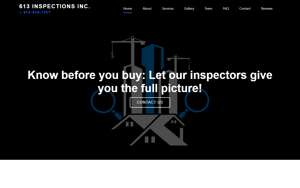 613inspections.com screenshot