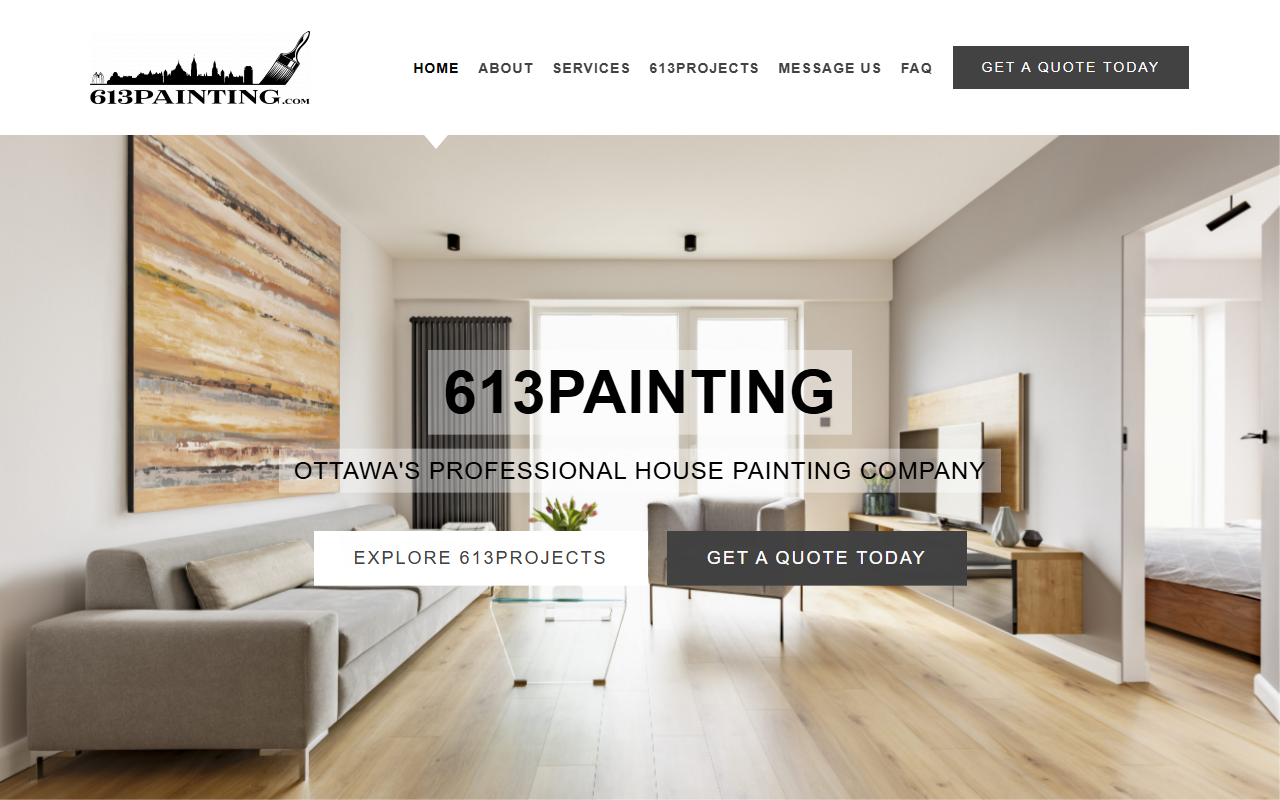 613painting.com screenshot