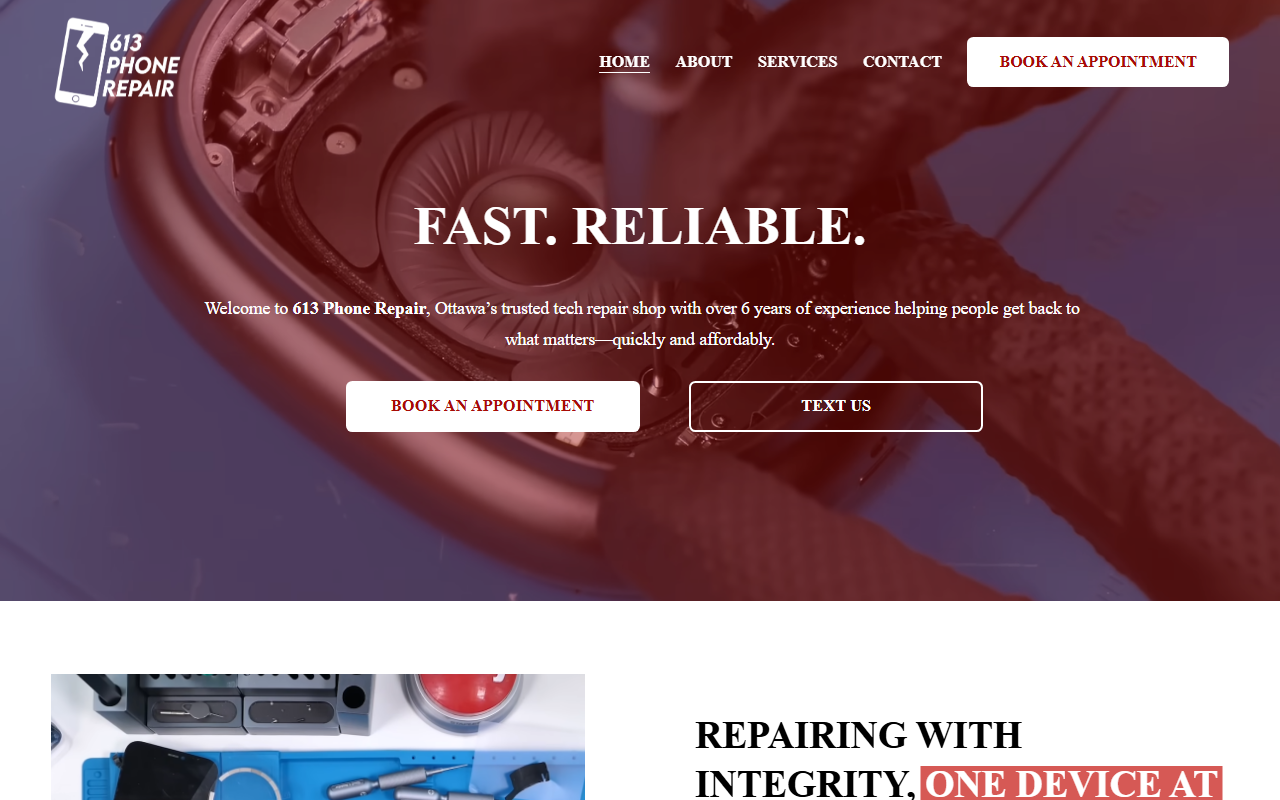 613phonerepair.com screenshot
