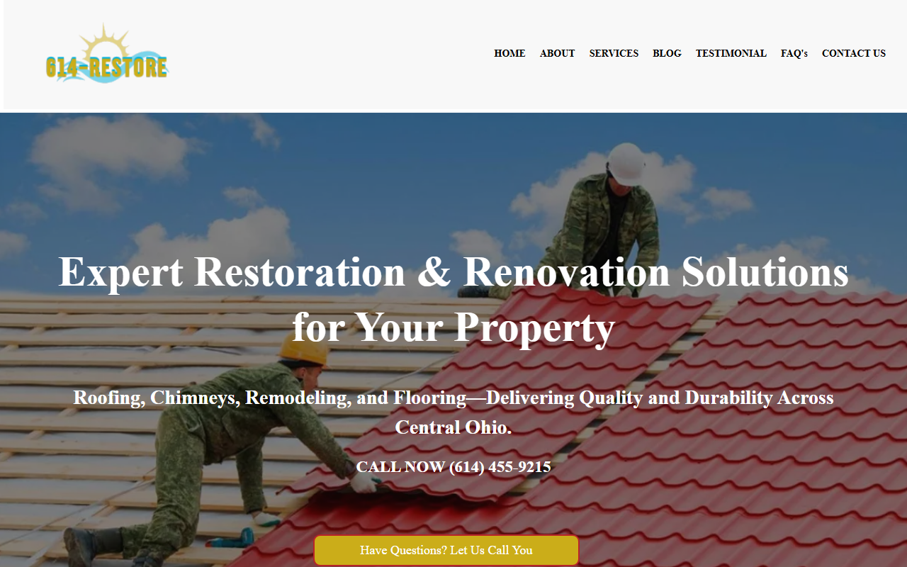 614-restore.com screenshot