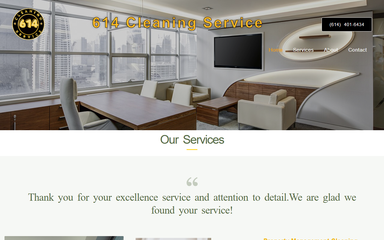614cleaning.com screenshot