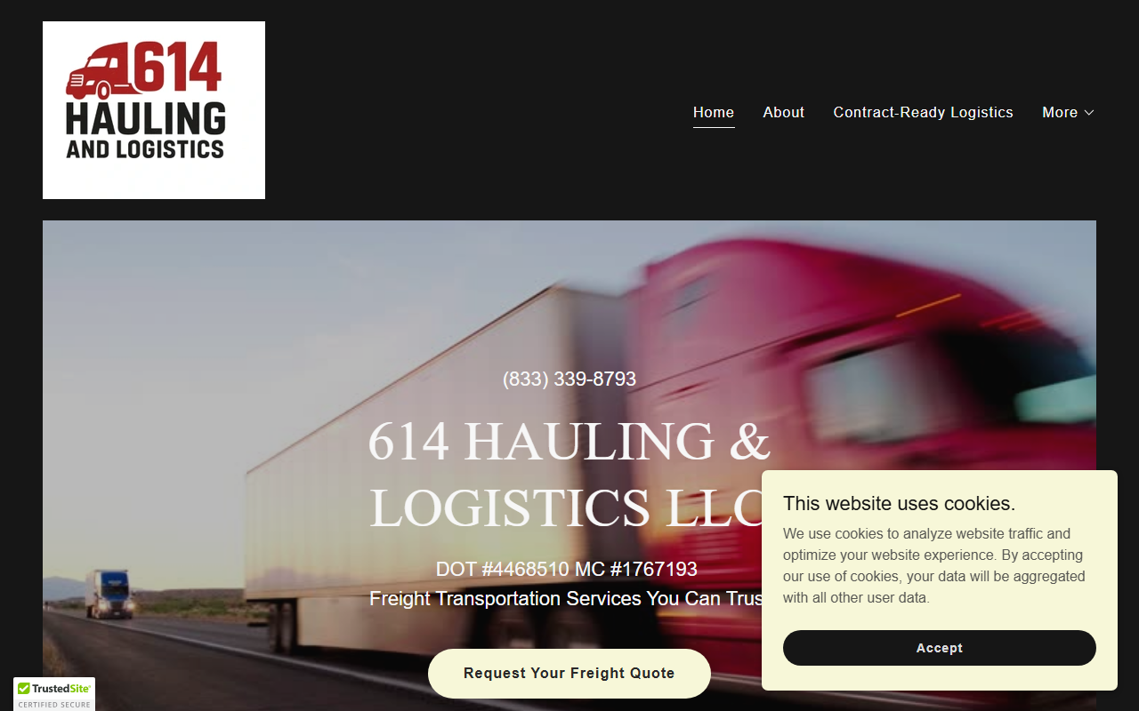 614hauling.com screenshot