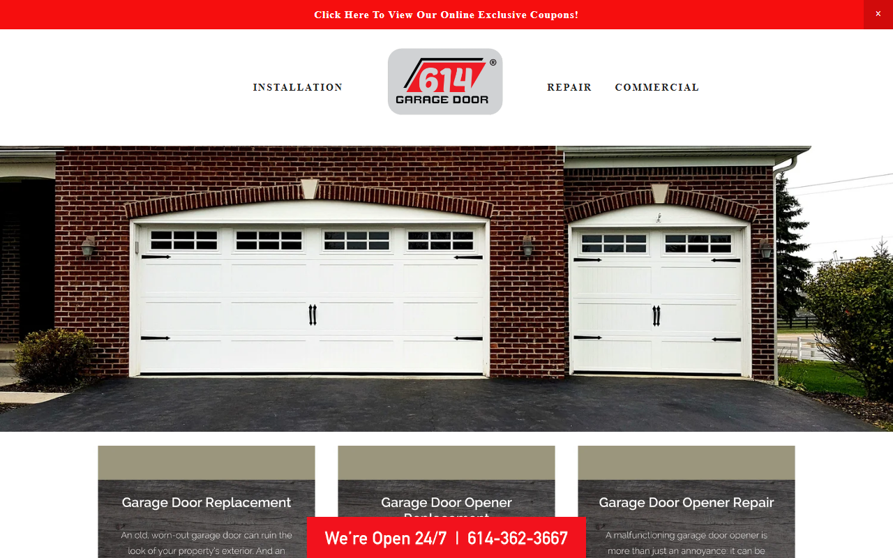 614overheaddoor.com screenshot