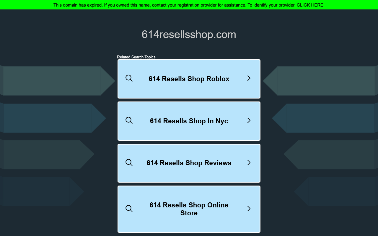 614resellsshop.com screenshot