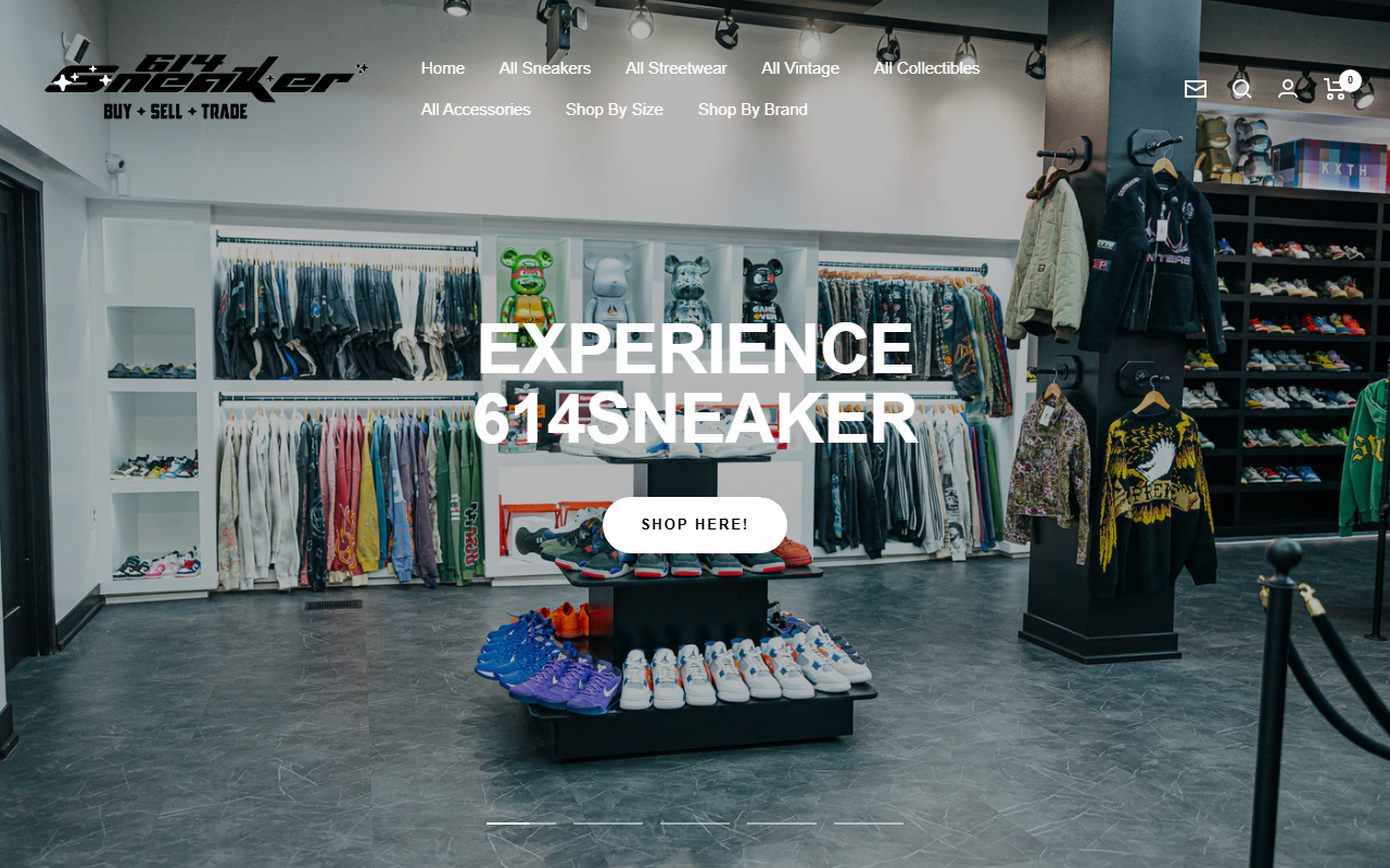 614sneaker.com screenshot