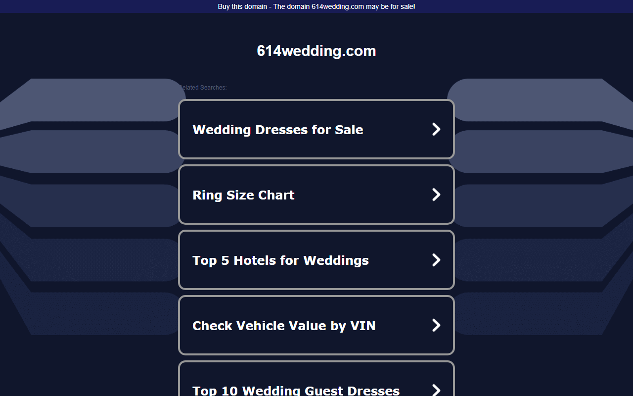 614wedding.com screenshot