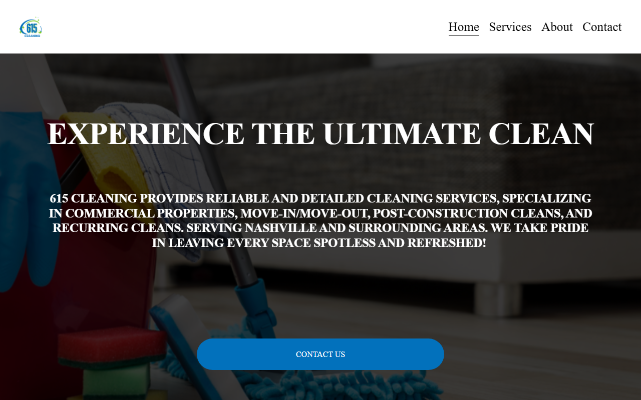 615-cleaning.com screenshot