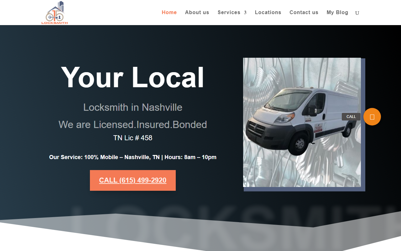 615-locksmith.com screenshot