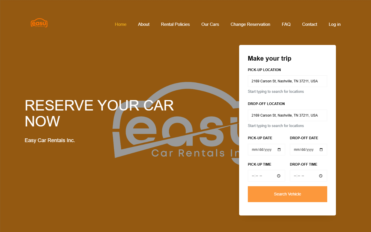 615carrental.com screenshot