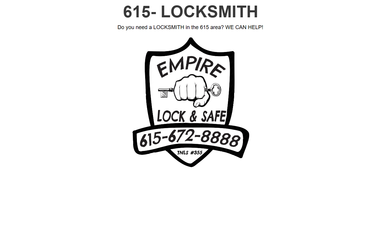 615locksmith.com screenshot