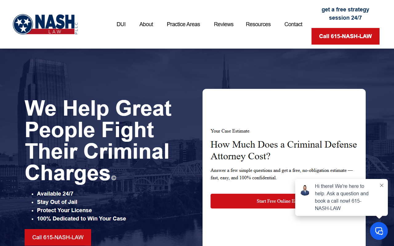 615nashlaw.com screenshot