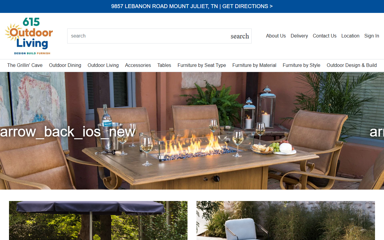 615outdoorliving.com screenshot