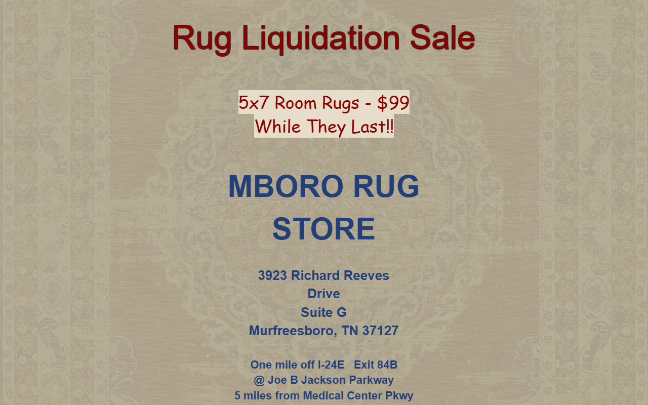 615rugstore.com screenshot