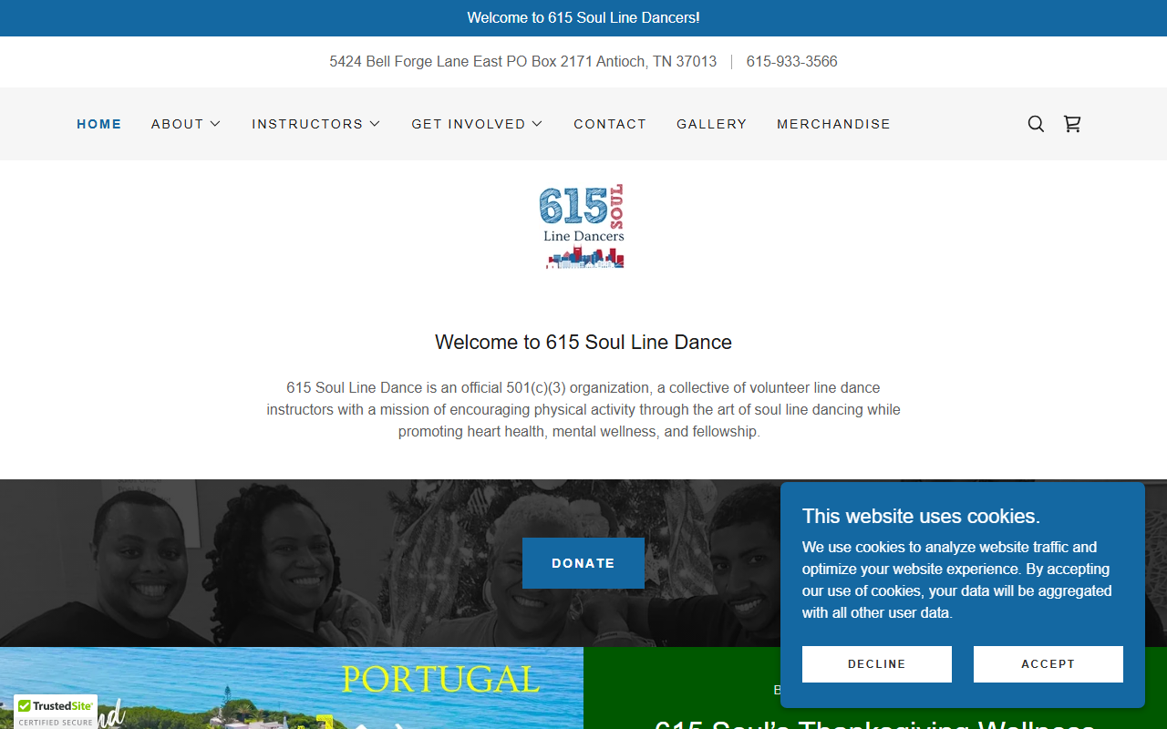 615soullinedance.com screenshot