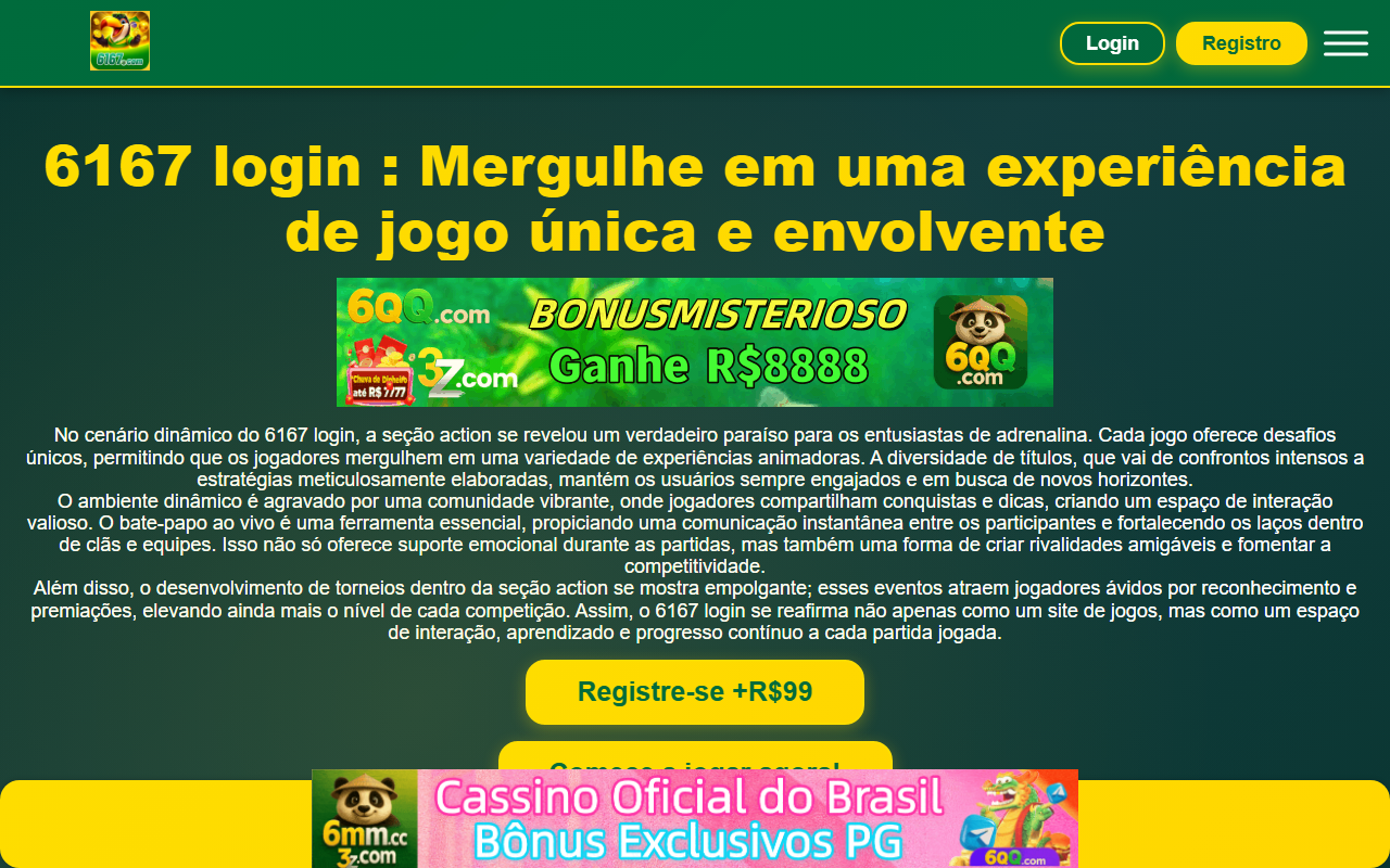 6167entrar.com screenshot