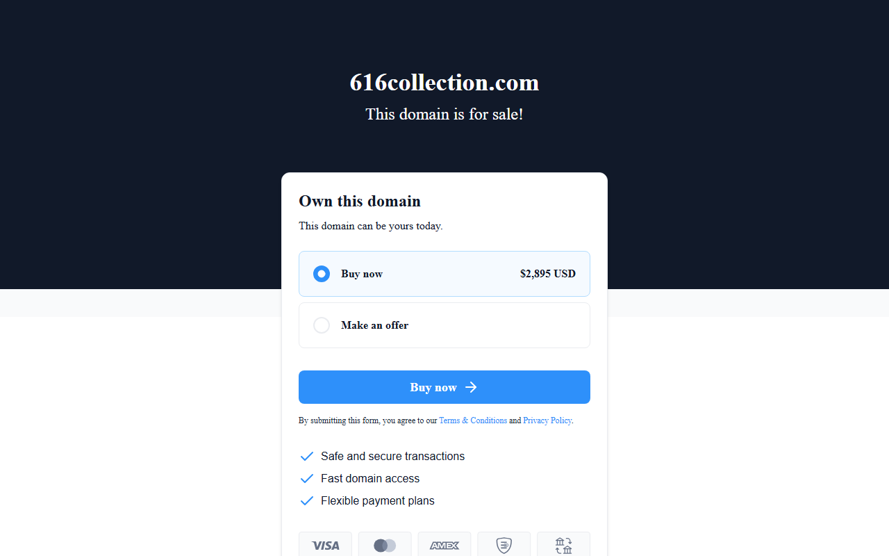 616collection.com screenshot