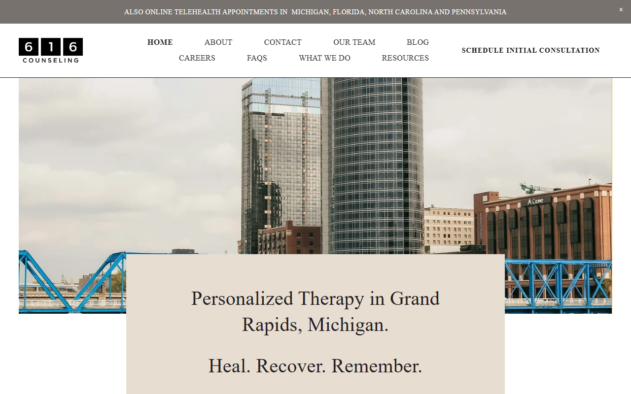 616counseling.com screenshot