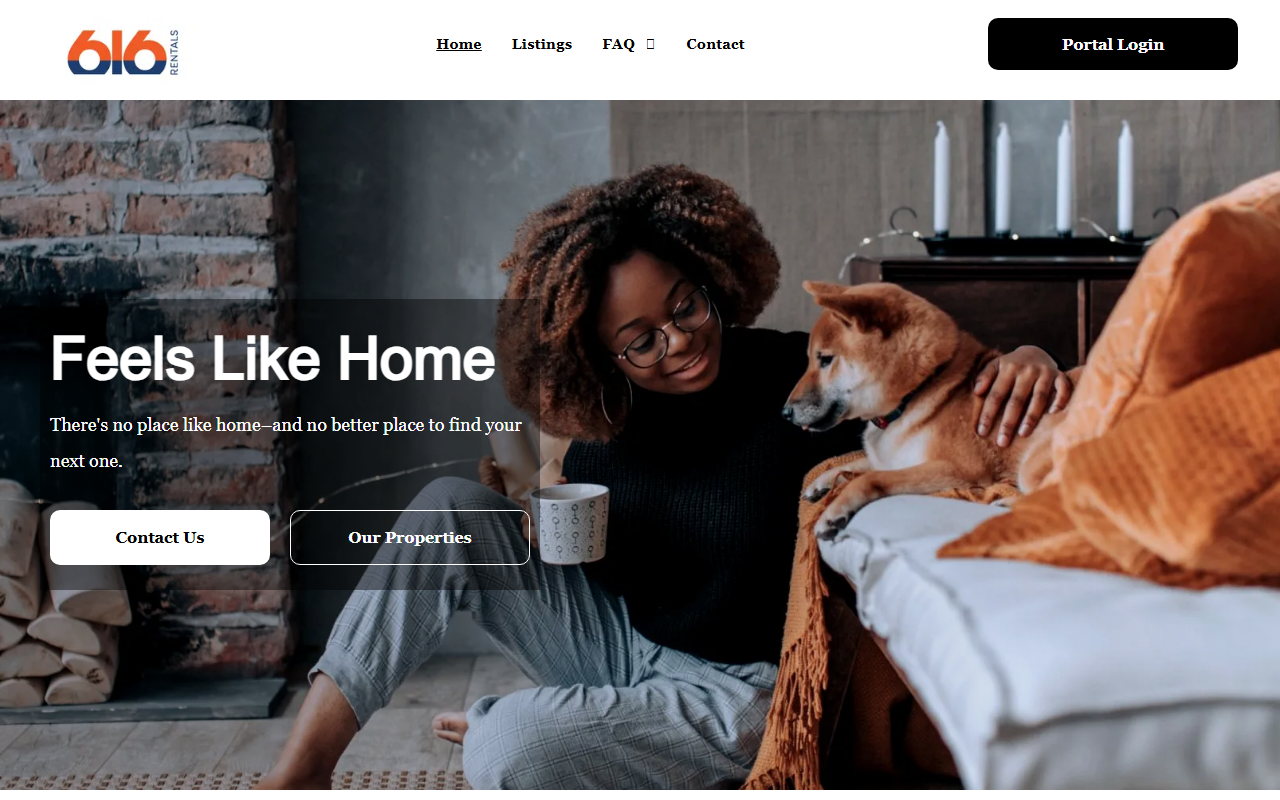 616rentals.com screenshot