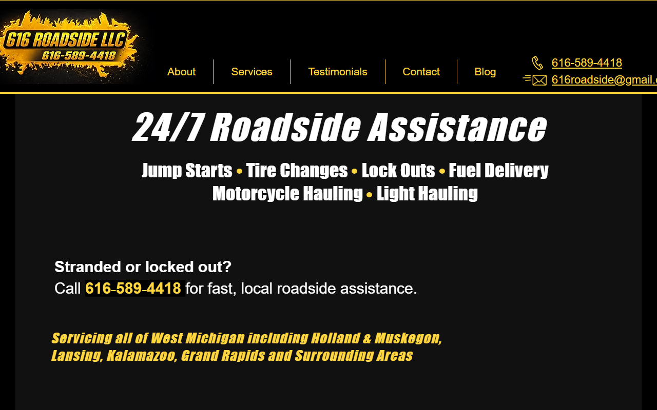 616roadside.com screenshot